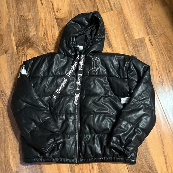 Disney Jacket Puffer Faux Zip Up Coat Hoodie Size XL - Picture 5 of 12